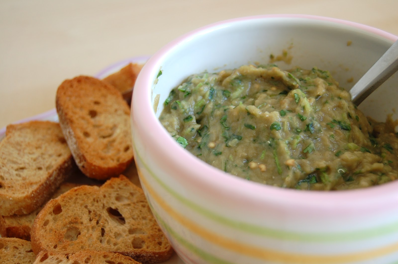 distance in days: Roasted Eggplant Caviar Dip