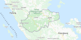 Peta Provinsi Jambi