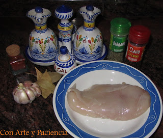 Lagrimitas de pollo en adobo