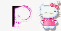 Alfabeto de Hello Kitty en diferentes posturas P. 