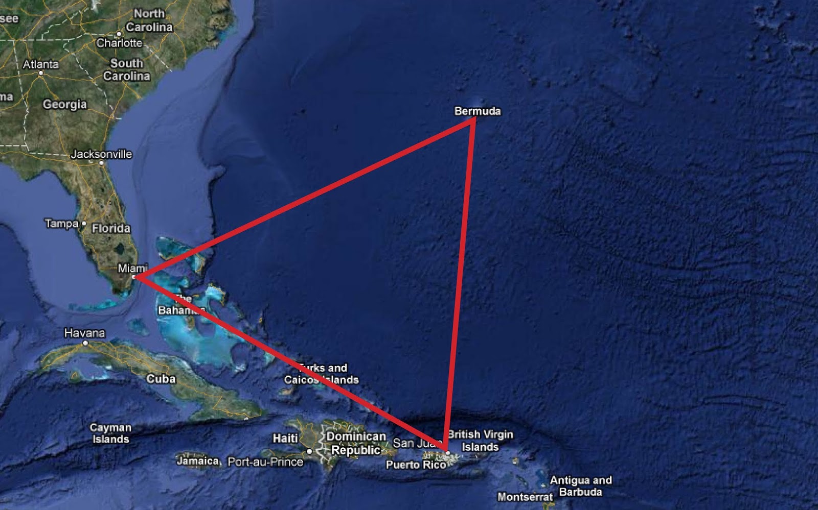 Тихий океан Бермудский треугольник