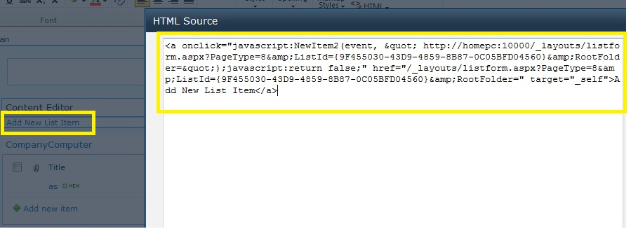 Sharepoint Drive With Hemant Joshi Creating Hyperlink To Display New List Form As Popup Dialog