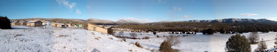 nieve en la serrania de cuenca. autor, miguel alejandro castillo moya