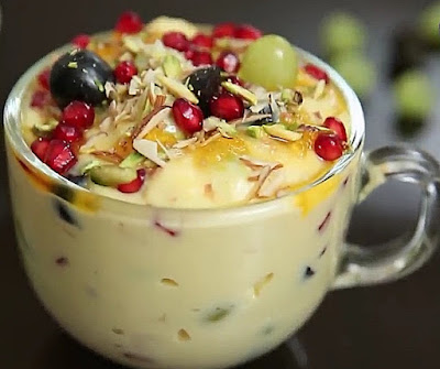 How to make fruit custard at home