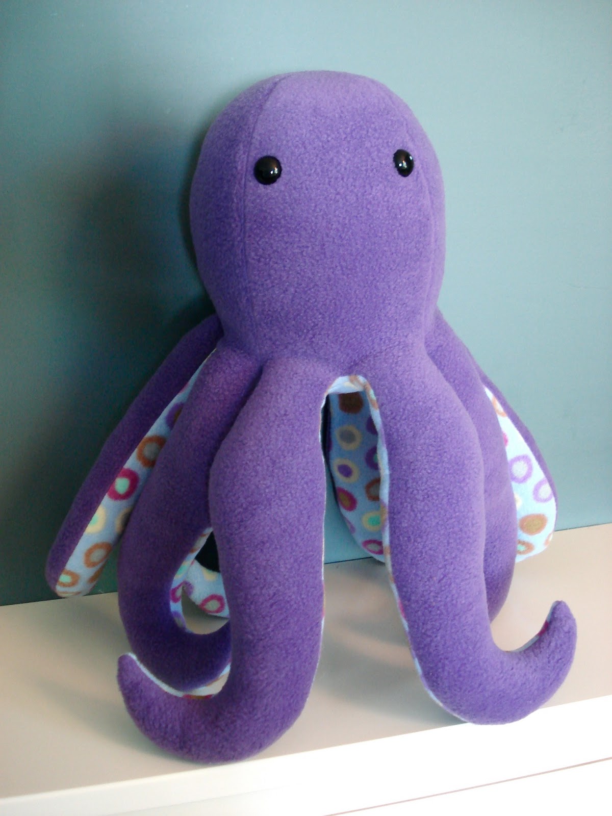 Fleece Menagerie Purple Octopus (SOLD)