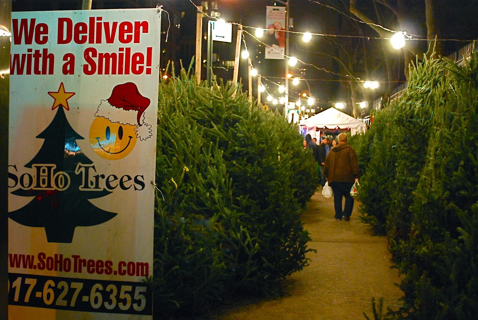 NYC ♥ NYC Manhattan's Sidewalk Christmas Tree Vendors