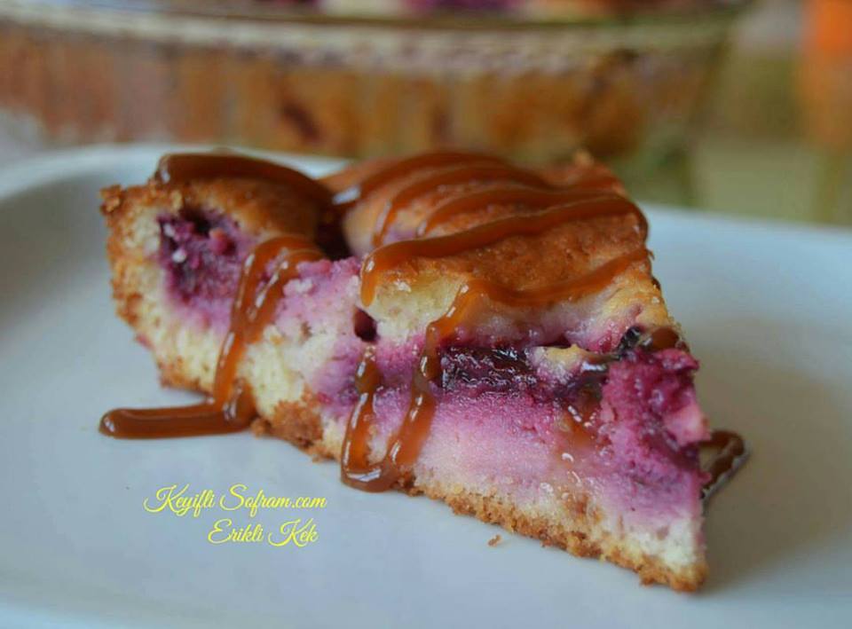 KEYİFLİ SOFRAM ERİKLİ KEK TARİFİ ANJELİKA ERİKLİ KEK