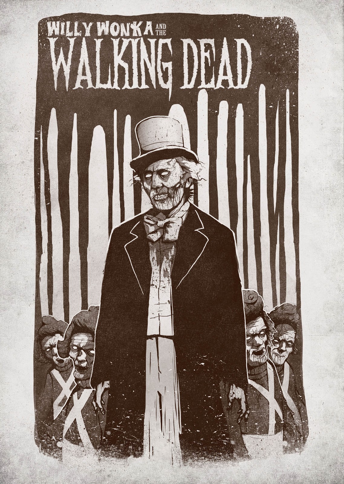 Dan Burgess Art: Willy Wonka and the Walking Dead