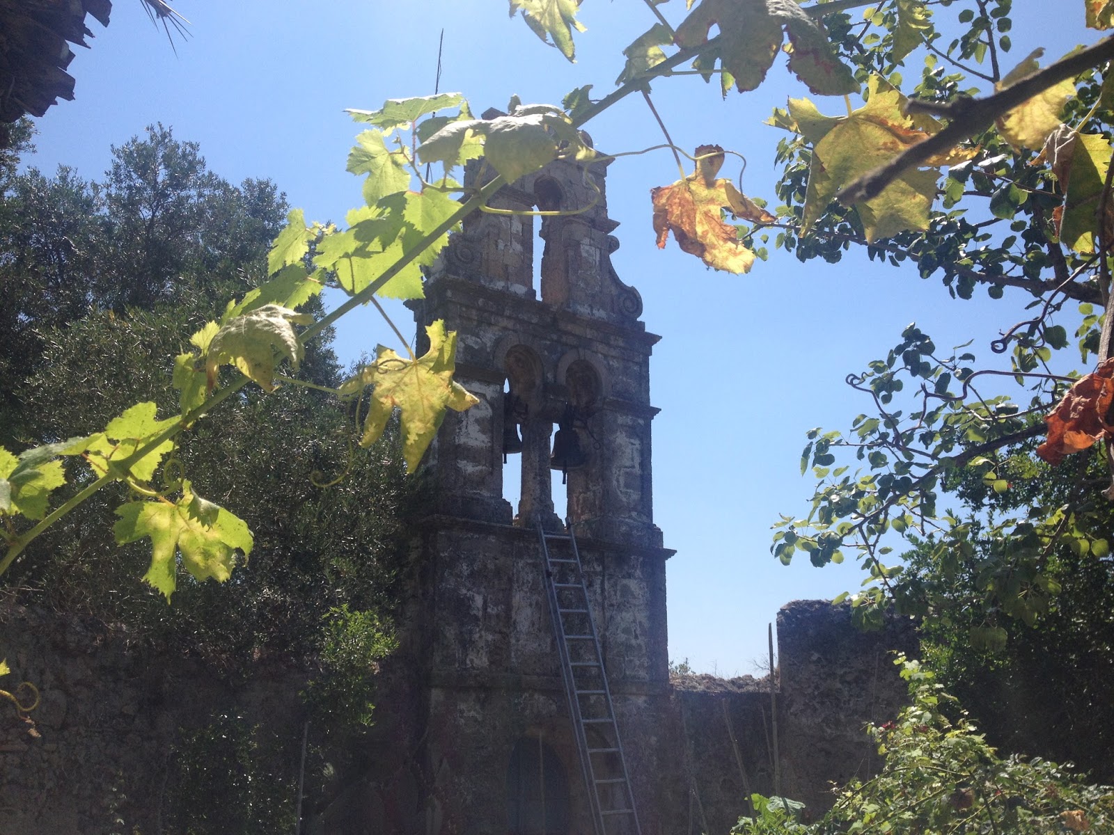 CORFUPLANS HOUSE LAND FOR SALE WITH A CHURCH..