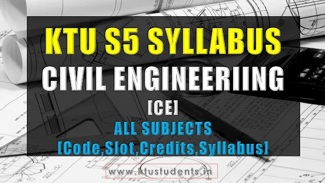 ktu civil engineering s5 syllabus