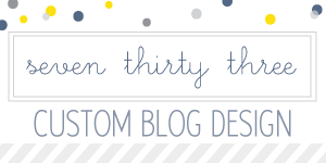 seven thirty three - - - custom blog design
