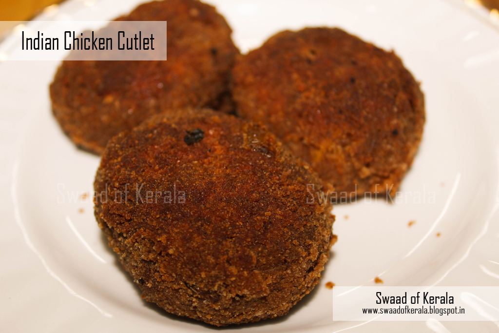 Swaad of Kerala Indian Chicken Cutlet Spicy Snack / Appetizer