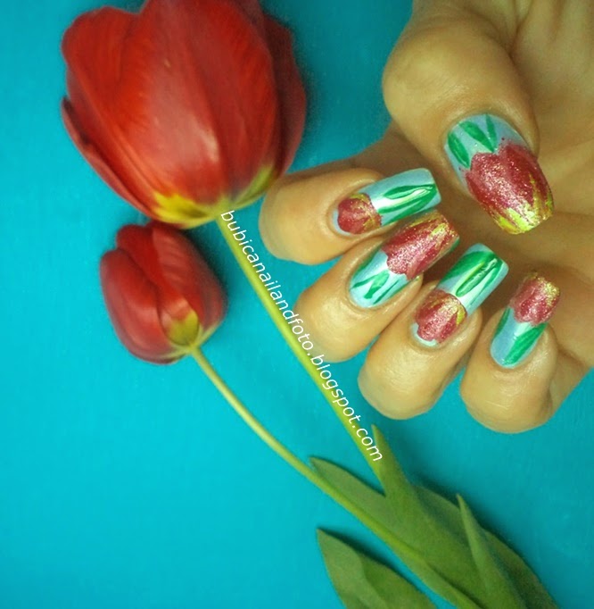 simple nails 785 tulip nails , tulip nail art