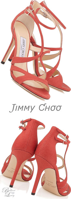 ♦Jimmy Choo red Furrow strappy sandals #jimmychoo #shoes #brilliantluxury