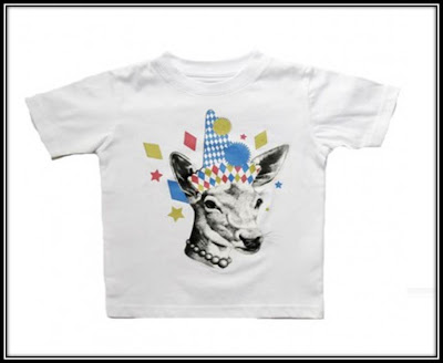 t-shirt enfants cocobiche Petit Hood imprimé girafe