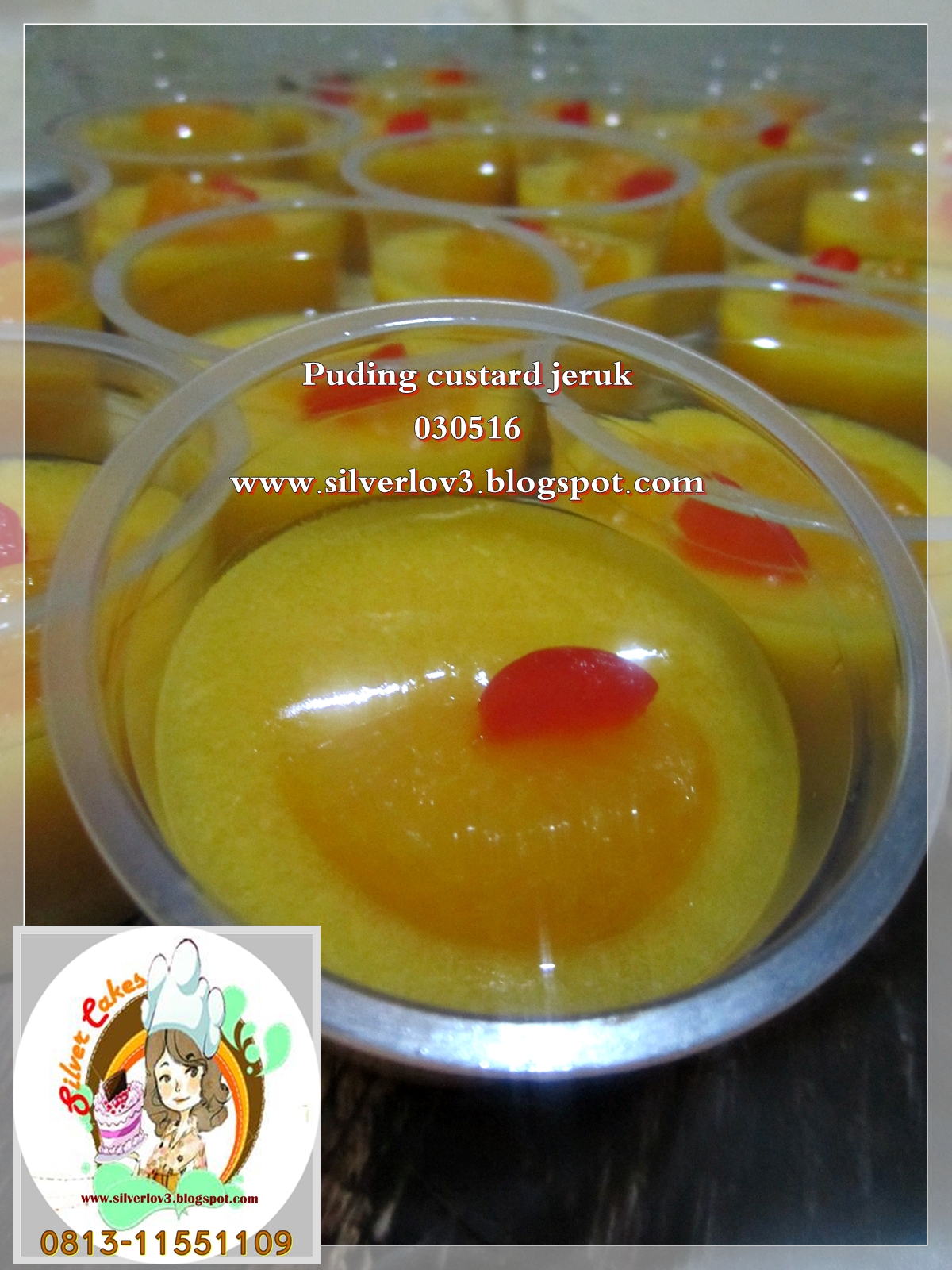 Silver Cakes Puding Custard Jeruk....segeeerrrr