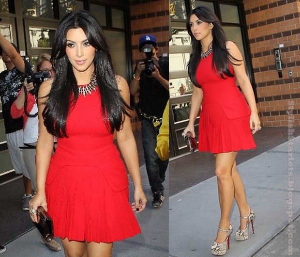 Kim Kardashian in Alexander McQueen Stylish Starlets
