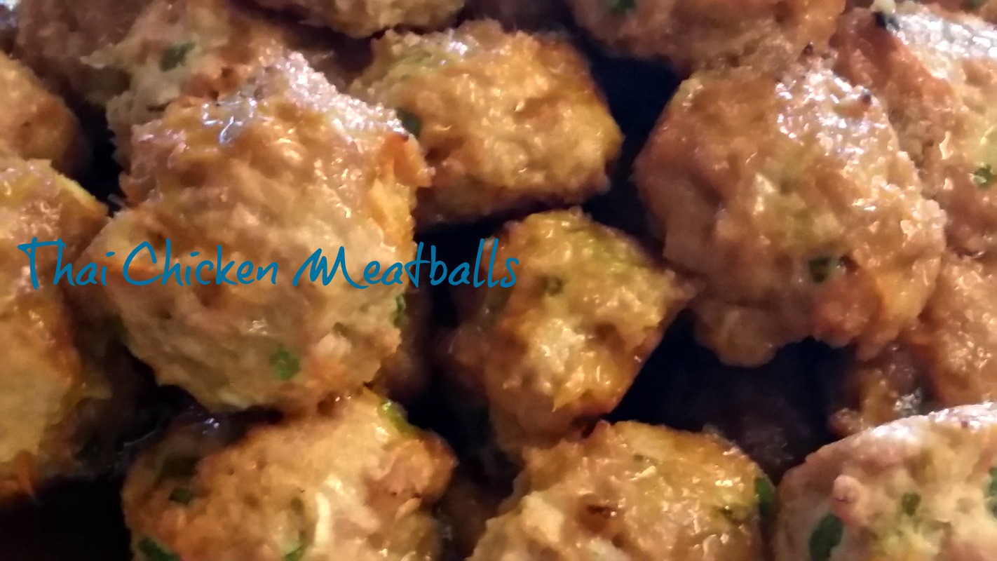 Adorned From Above Thai Chicken Meatballs