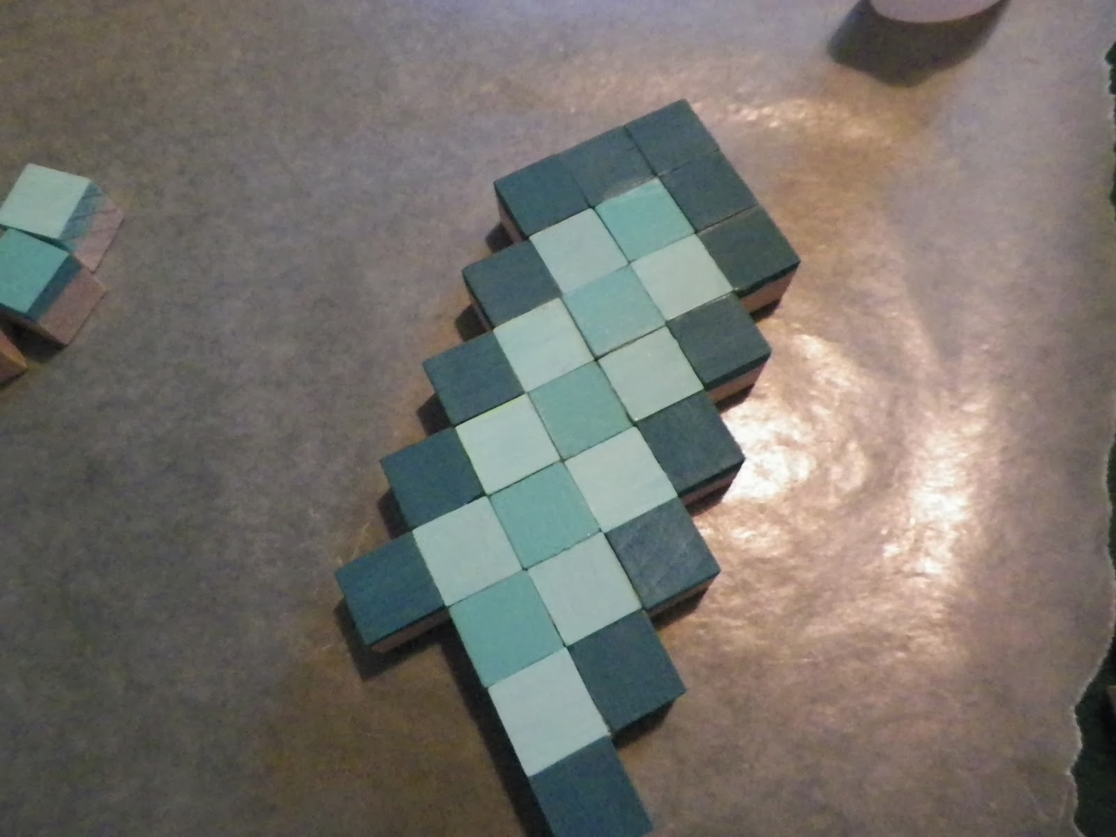 Cassie's Creative Crafts: Minecraft Sword Tutorial Using Wooden Blocks