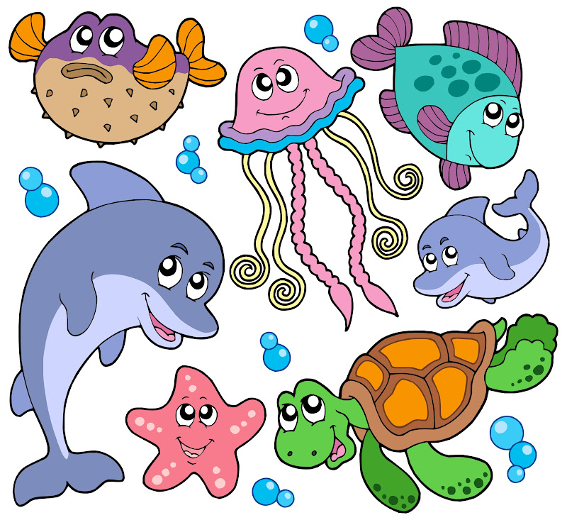 underwater animals clipart - photo #17