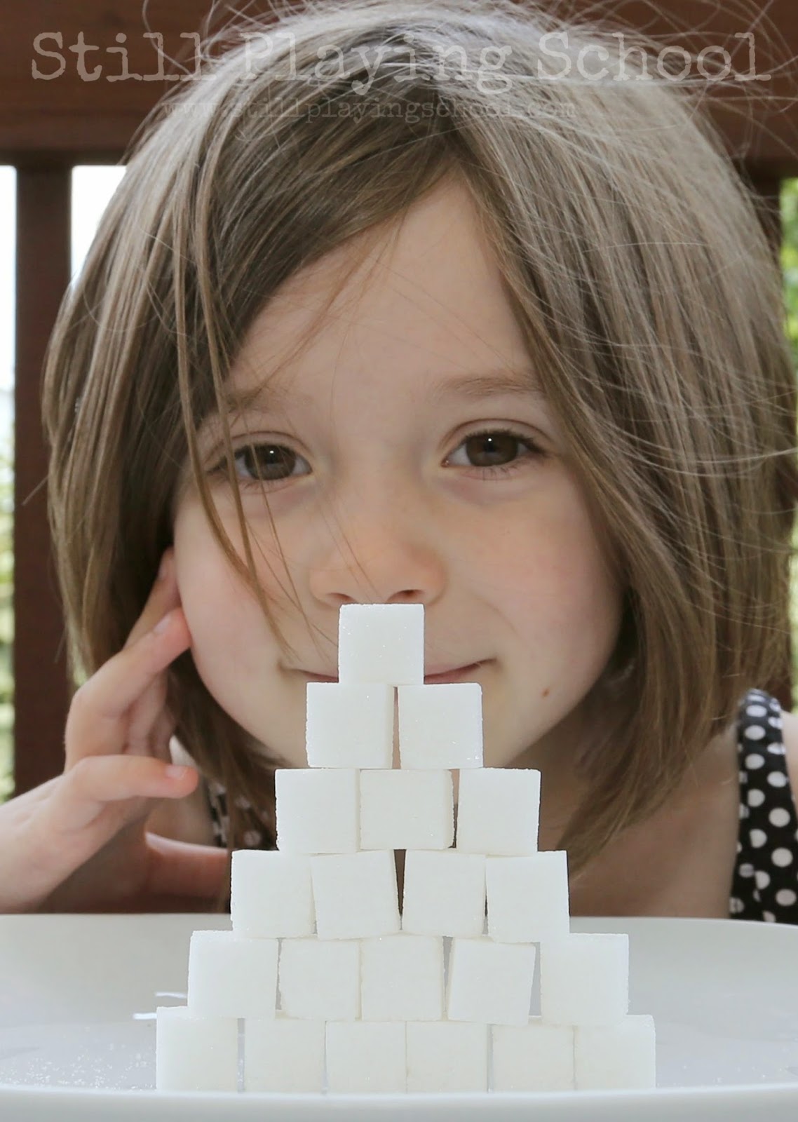 Painting Sugar Cubes Still Playing School