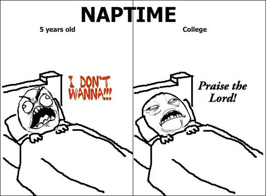 Napping - Then And Now