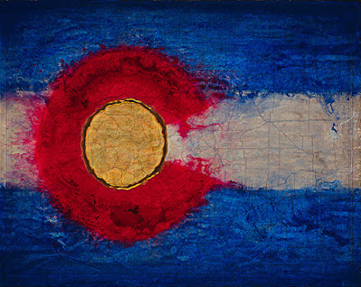 Brian Billow Contemporary Art: Contemporary Map Art, Colorado Map