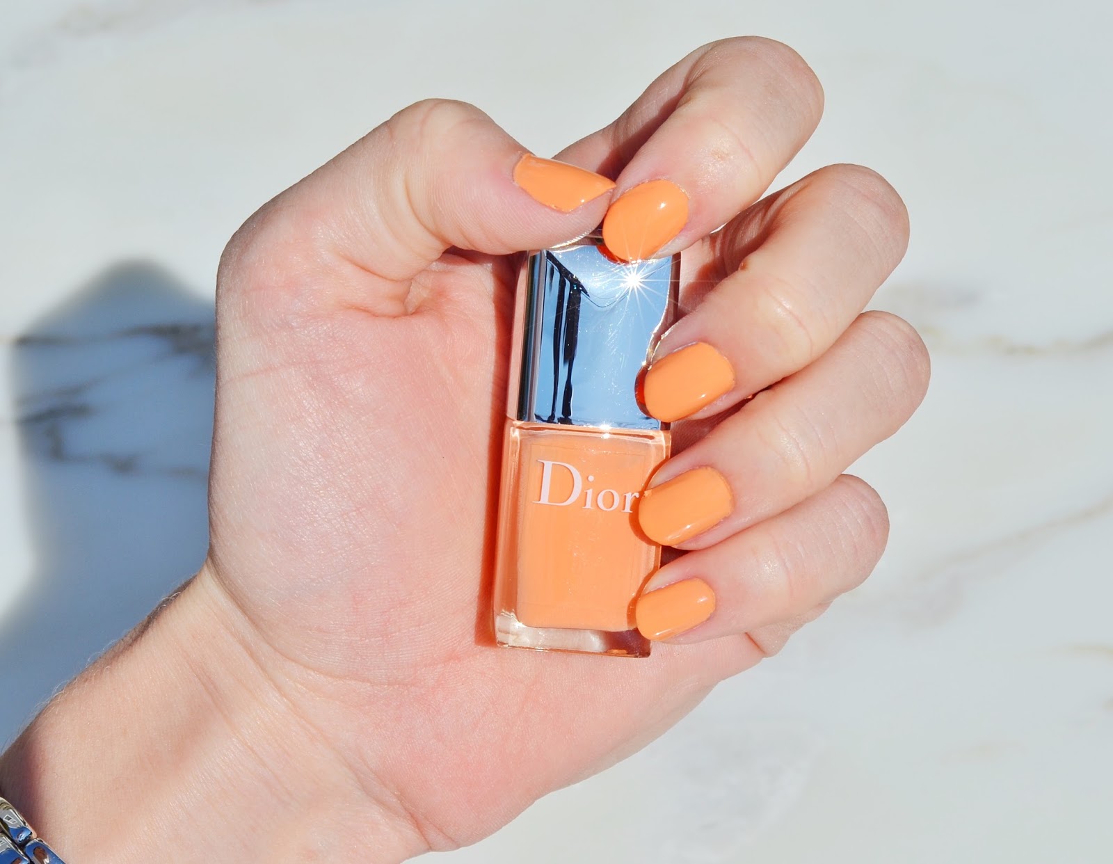 dior orange nail polish