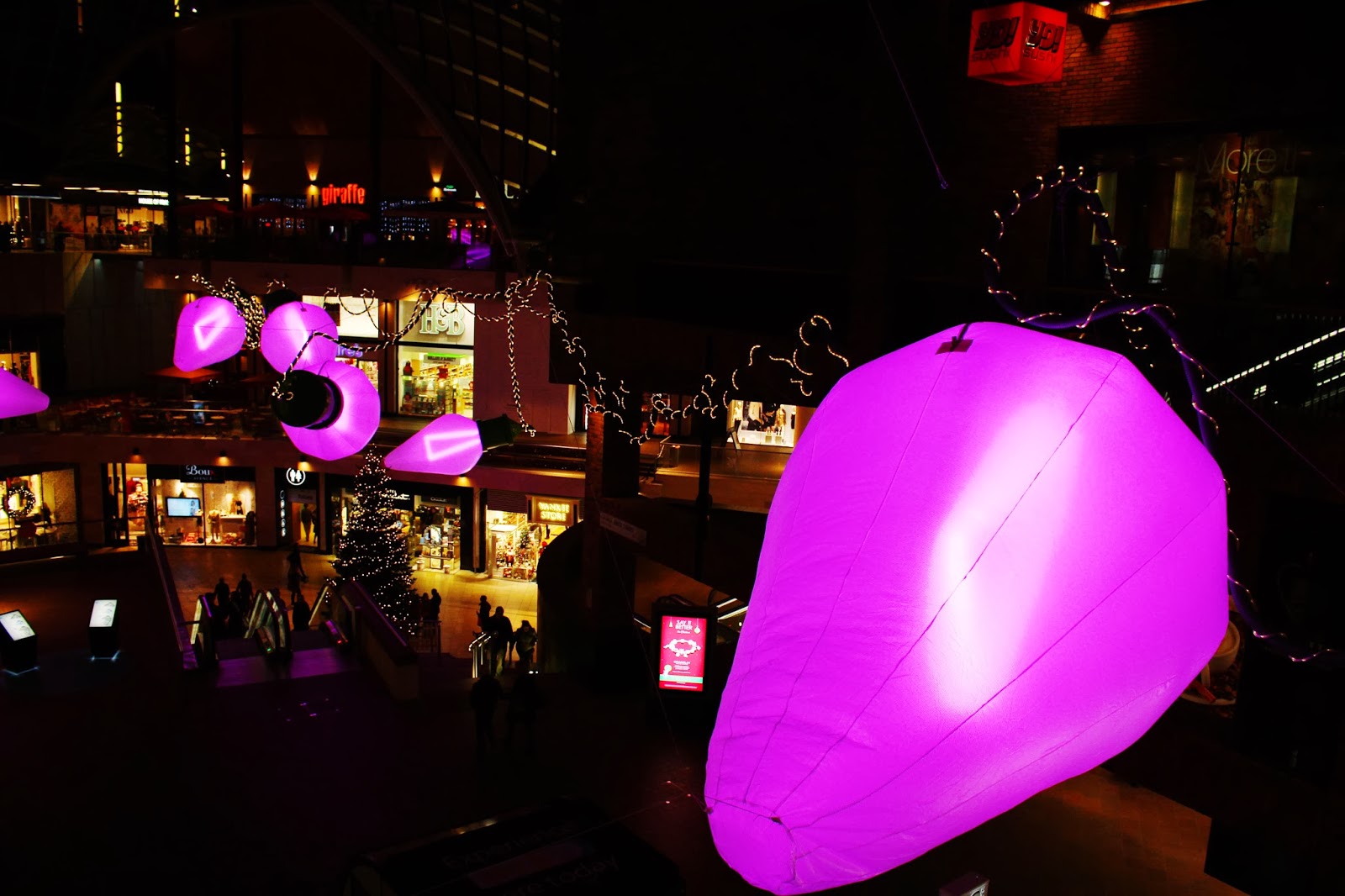 here & there Christmas lights in Bristol