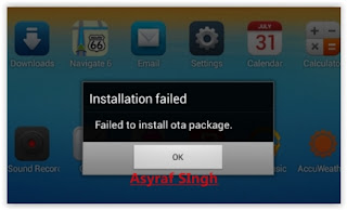 failed update OTA failed update OTA