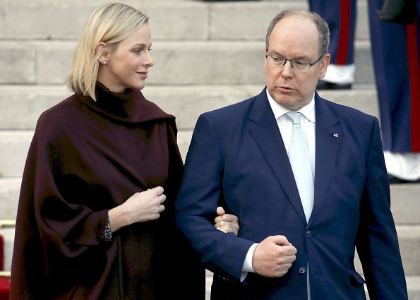 Archbishop Dominique-Marie David had been appointed Archbishop of Monaco by Pope Francis. Princess Charlene Akris cape