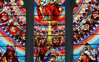 STAINED GLASS OF CHURCH MEDAK