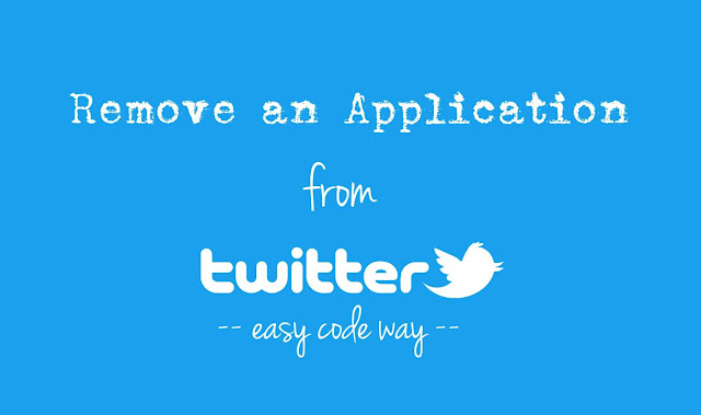 Revoke app access in Twitter