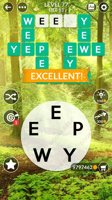 Wordscapes Level 77 Answers ~ Doors Geek