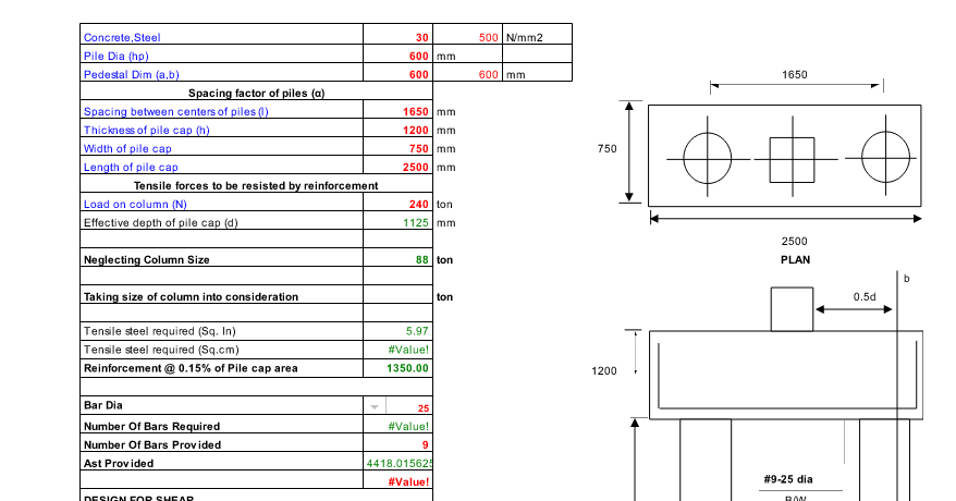 Design of Pile Cap excel Sheet « Needdaily.net
