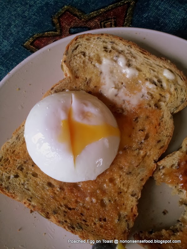 nononsense food Poached Egg on Toast = Breakfast of Champions