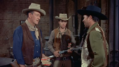 Rio Bravo (1959), Directed by Howard Hawks, starring John Wayne