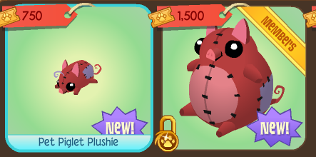 animal jam pig plushie