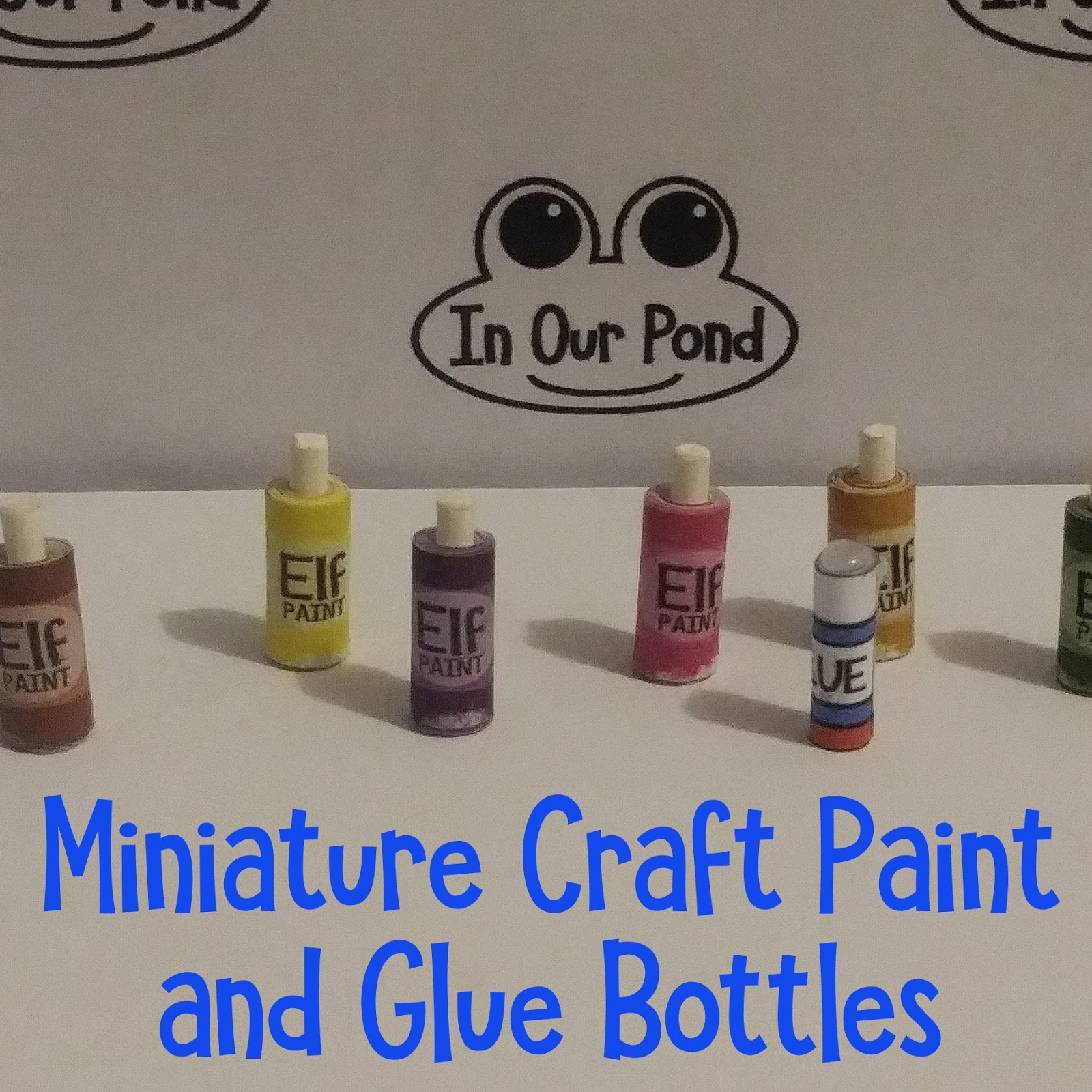 Miniature Paint and Glue Bottles