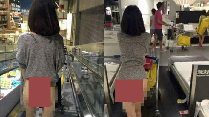 Wanita Cantik Ini Lupa Nggak Pakai Celana Dalam Saat Belanja Di Mal Manis77 