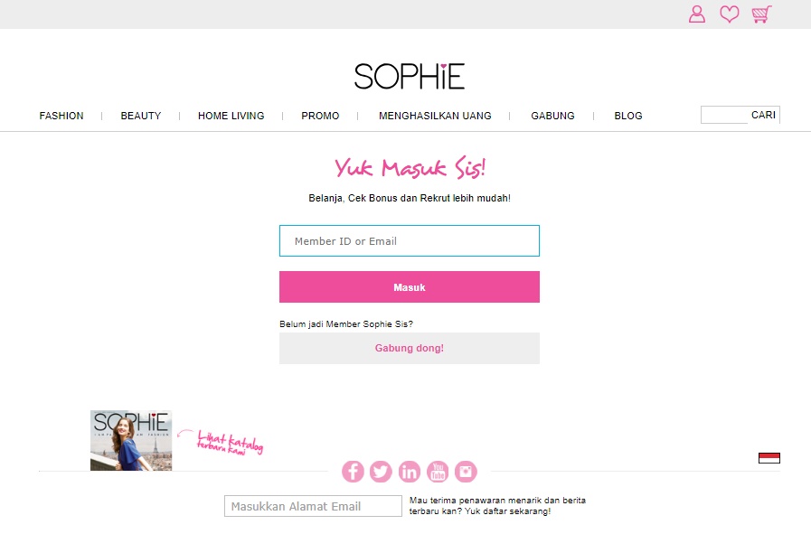 Cara Cek Bonus Sophie Paris
