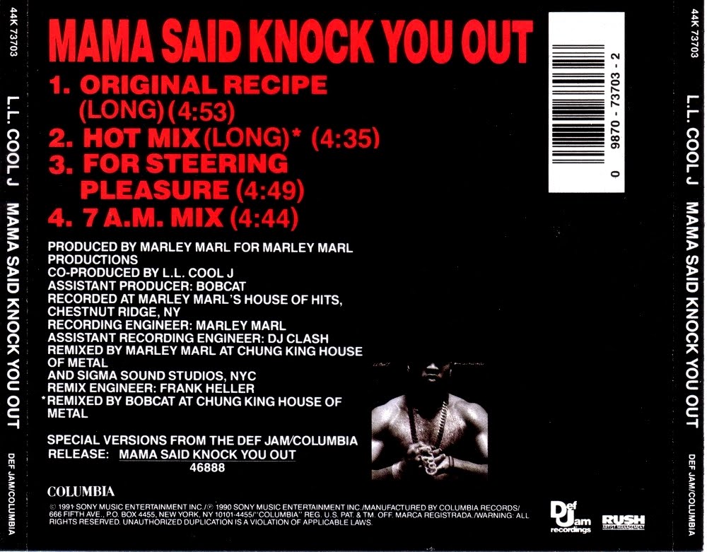 highest level of music L.L. Cool J Mama Said Knock You OutCDM1991