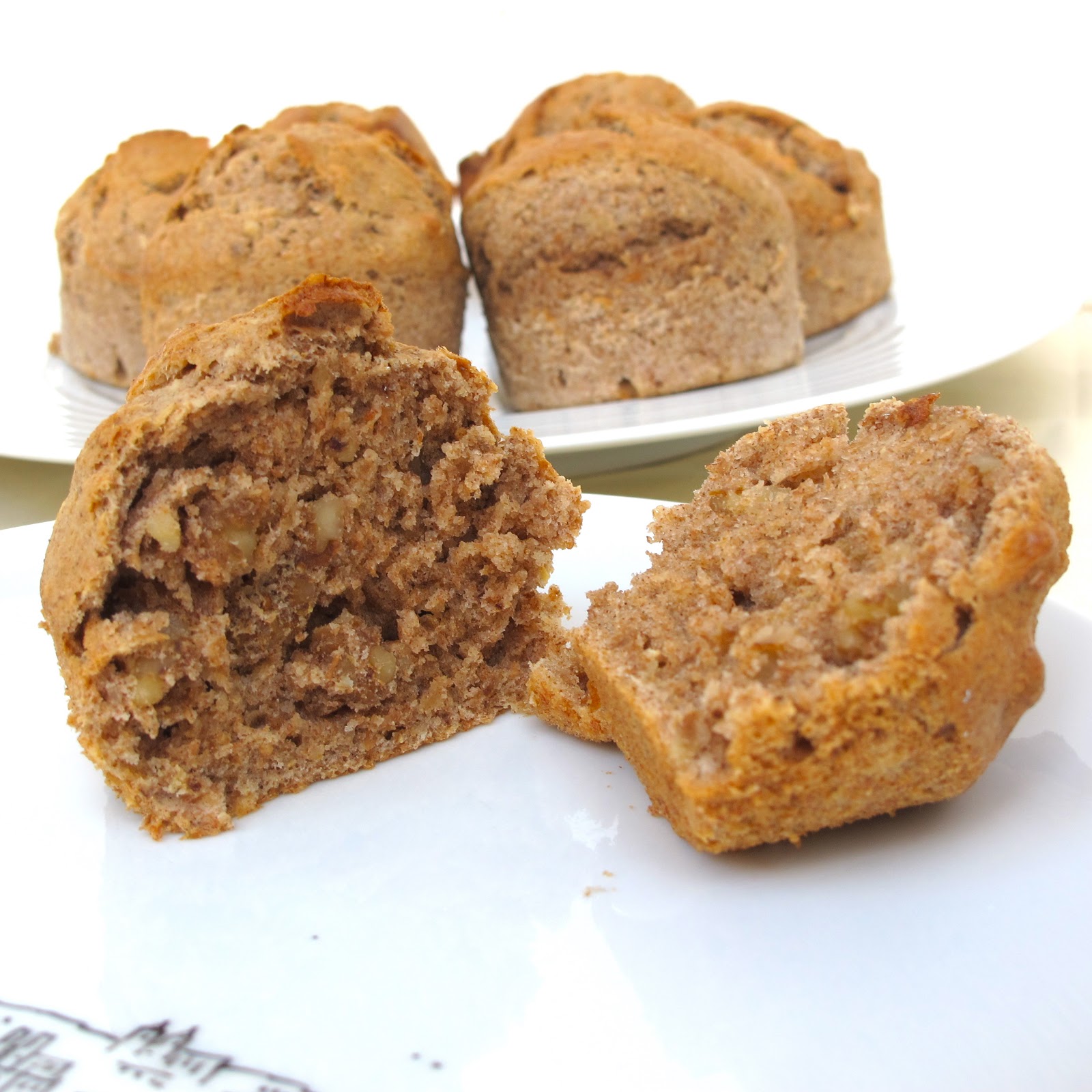 Cozinhar sem Lactose Muffins de banana e nozes