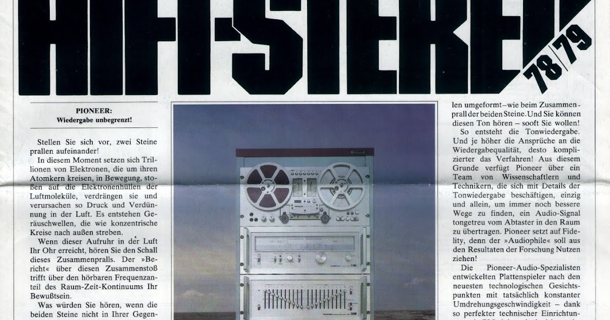 Vintage 70 80 Pioneer 42 Catálogo 1978