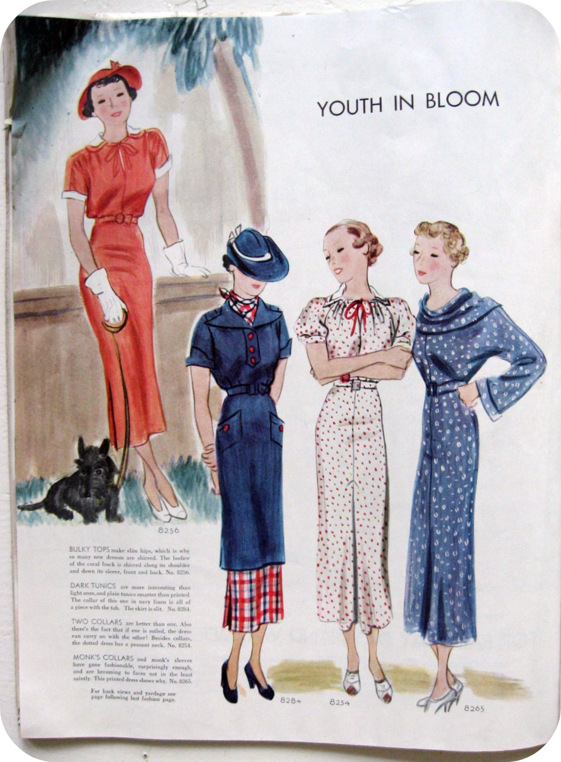 small earth vintage fashions from McCall's, May 1935