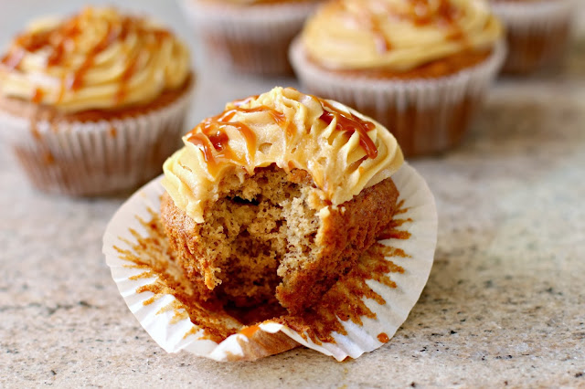 Milk and Honey: Banana Cupcakes with Rum Caramel Frosting and Rum ...