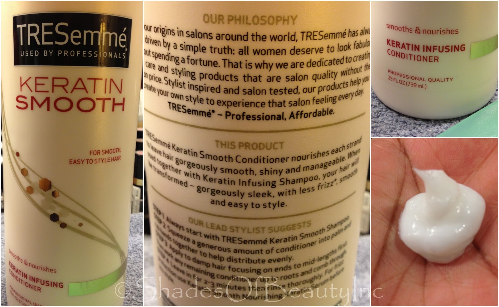 PRODUCT REVIEW Tresemme' Smooth Keratin Shampoo & Conditioner Shades