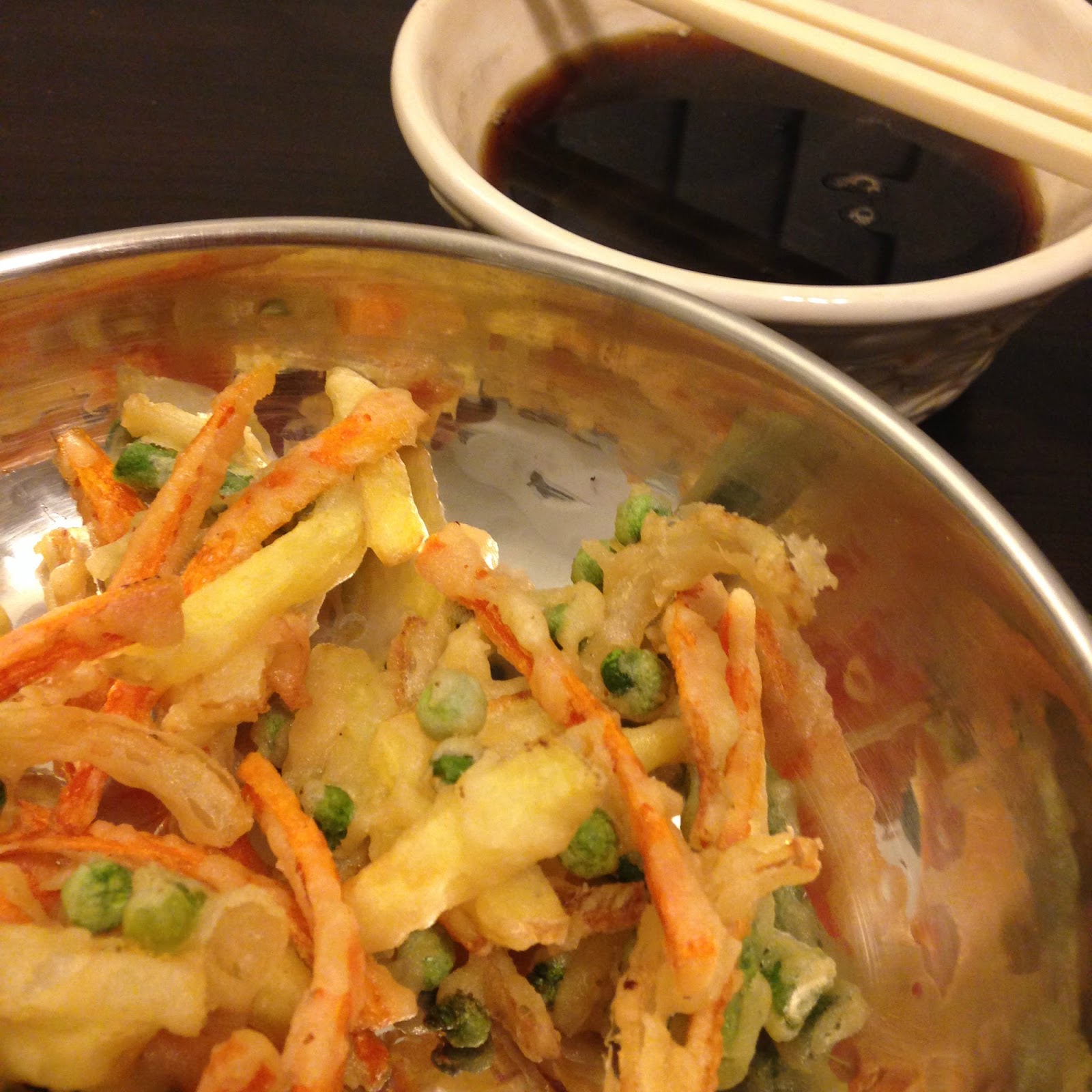 Vegans Have Superpowers Tempura Vegetables with Dipping Sauce