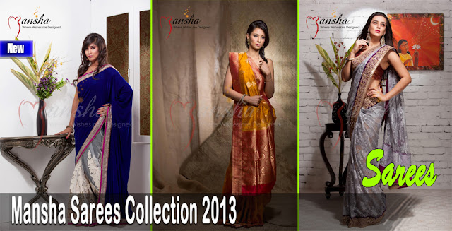 Superb Mansha Sarees Collection 2013