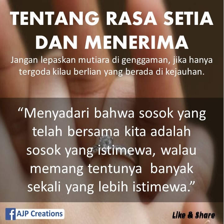 Kata Kata Mutiara Tentang Rasa Setia Dan Menerima Ajp Creations